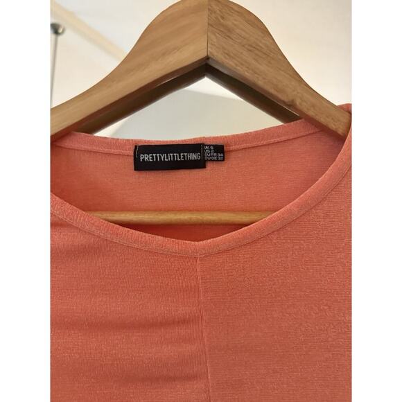 Pretty Little Things Twist Long Sleeve Knit Crop Top Size 2 - Picture 3 of 4